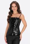 Топ faina Top, Black - фото