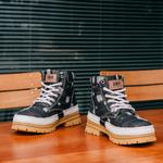 Кроссовки Мартин 4 см Унисекс SEMIR, Деним Блэк - фото 6