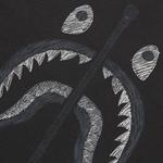 Футболка BAPE Garment Dye Shark Relaxed Fit Tee, Black - фото 3