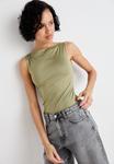 Топ ANNIE BOATNECK SLEEVELESS Weekday, хаки - фото 3