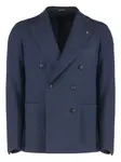 Двубортный пиджак TAGLIATORE, синий - фото