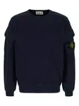Толстовка 6100008 с карманом Stone Island, синий - фото