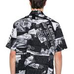 Рубашка с принтом, короткий рукав VERSACE JEANS COUTURE, черный - фото 7