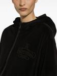 Dolce & Gabbana худи с вышитым логотипом, черный - фото 4