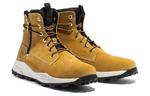 Кроссовки brooklyn side zip boot 'wheat nubuck with camo' Timberland, желтый - фото 4