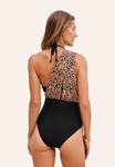 Купальник Cupshe Swimsuit, Brown Black/Brown - фото 3