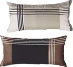 Чехол для подушки коричневый-антрацит 40x80 см Erwin Müller - фото