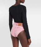 Джинсовые шорты Y/PROJECT, розовый - фото 3