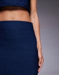 Юбка макси Vesper Bodycon темно-синего цвета - фото 5