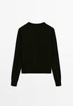 Джемпер Massimo Dutti CREW NECK SWEATER, Black - фото 7