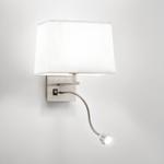 Настенный светильник Luce Ambiente e Design Helly Typ B, тканый материал / алюминий - 2 пламени - фото