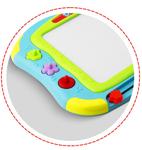 Магнитная доска Znikopis, стол для рисования Ricokids, синий - фото 7