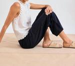 Брюки Palma с плетеной перфорацией в черном цвете Hartford - фото 2