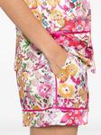 Атласные шорты с принтом NISSA, розовый - фото 5