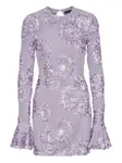 Сетчатое платье с цветочным принтом ROTATE BIRGER CHRISTENSEN, фиолетовый - фото