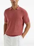 Рифленое поло Brunello Cucinelli, красный - фото 3