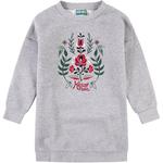 Длинное платье с длинными рукавами серое детское KENZO - фото