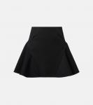 Шерстяная мини-юбка Givenchy, черный - фото