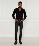 Рубашка мужская Just Cavalli хлопковая однотонная, черный - фото 2