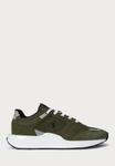 Кроссовки Polo Ralph Lauren TRAIN 89 V2 SUEDE-PANELED SNEAKER, New Olive/White/Olive - фото
