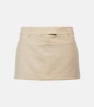 Мини-юбка Lacun из шерсти AYA MUSE, бежевый - фото