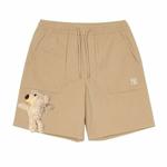 MLB Повседневные шорты унисекс бежево-желтые - фото