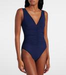 Купальник со сборками Karla Colletto, темно-синий - фото 2