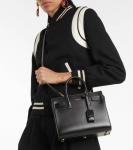 Сумка-тоут Sac De Jour Nano из кожи Saint Laurent, черный - фото 2