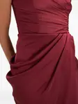 Макси-платье с драпировкой и разрезом сбоку Ana Radu, красный - фото 5