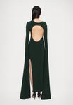 Платье Norma Kamali OPEN BACK SLEEVE WIDE SLIT GOWN, Dark Emerald/Dark Green - фото 3