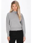 Женский свитер серого меланжа usha BLACK LABEL - фото 3
