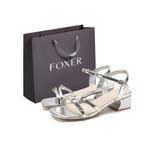 Сандалии с одним ремешком женские FOXER, Silver - фото