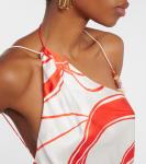 Шелковое платье миди ramona с принтом Sir, мультиколор - фото 4