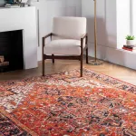 Коврик для внутреннего и наружного использования Patrice nuLOOM, 91x152 см, темно-оранжевый - фото 9