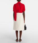 Юбка миди Crepe Couture Valentino, Avorio - фото 3