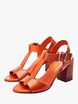 Кожаные сандалии Molliey Moda in Pelle, Orange - фото 3