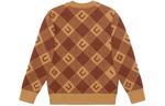 Свитер Gucci с узором, коричневый - фото 2