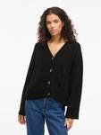 Вязаный кардиган VILA ELLIE, черный - фото 3