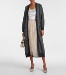 Ослепительный полосатый хлопковый кардиган Brunello Cucinelli, Lavagna+Stracciatella - фото 2