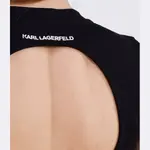 Тонкое подтянутое боди Karl Lagerfeld, черный - фото 2