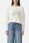 Топ comma Long sleeved top, Creme/Beige - фото