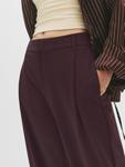 Свободные брюки со складками спереди Pull&Bear, Wine Red - фото 2