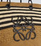 Сумка-тоут Paula's Ibiza Anagram Large Loewe, Dark Khaki/Black - фото 6