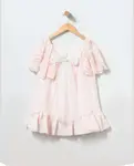 Платье для девочки с розовым кружевом Coco Acqua, розовый - фото 2