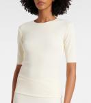 Футболка из джерси Jil Sander, Chalk - фото 5