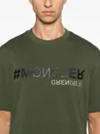 Футболка с логотипом Moncler Grenoble, зеленый - фото 4