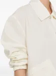 Куртка-рубашка с логотипом JIL SANDER, белый - фото 3