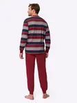 Пижама, цвет Dunkelrot-Gestreift - фото 3