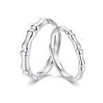 FANCI Пара серебряных колец S925 Unisex - фото 5