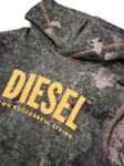 Худи с принтом Diesel Kids, зеленый - фото 3